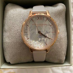 Olivia Burton Snow Globe Vegan Blush & Rose Gold Watch